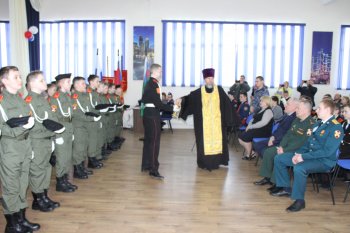  Курганский священник  принял участие в церемонии  посвящения в кадеты