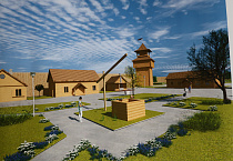 Продолжается работа по созданию  «Казачьего подворья» неподалёку от  храма в зауральском селе Рычково