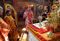 Митрополит Даниил совершил Литургию в престольный праздник Георгиевского храма