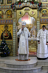 В Рождественский сочельник митрополит Даниил  совершил Литургию в Александро-Невском соборе