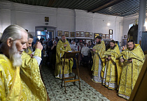 В селе Утятском прошло праздничное богослужение у чудотворного образа святителя Николая