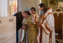 Митрополит Даниил совершил Литургию в Богоявленском соборе города Орла