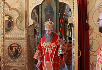 Митрополит Даниил совершил Литургию в день отдания праздника Пасхи