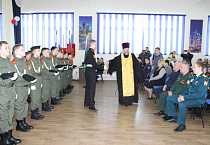  Курганский священник  принял участие в церемонии  посвящения в кадеты