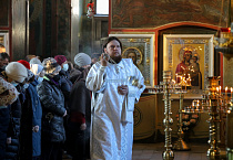 В Рождественский сочельник митрополит Даниил  совершил Литургию в Александро-Невском соборе