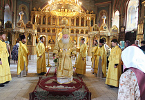 Митрополит Иосиф совершил воскресную Литургию в Александро-Невском кафедральном соборе Кургана