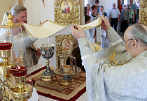 Митрополит Даниил разделил радость престольного торжества с духовенством и мирянами села Кетово 