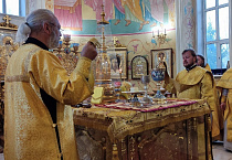 Глава Курганской митрополии совершил Божественную литургию в годовщину архиерейской хиротонии