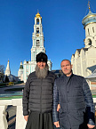 Митрополит Даниил и Александр Ильтяков помолились в Троице-Сергиевой лавре