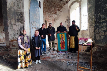 В старинном сельском храме Мокроусовского района появилась икона священномученика Харалампия