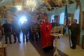 В курганском храме состоялось верстание в казаки