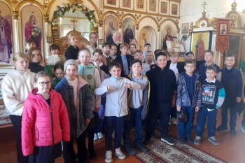 Воспитанники Лесниковского лицея побывали в храме преподобного Сергия Радонежского