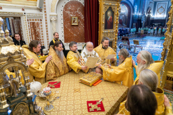 Митрополит Даниил принял участие в архиерейской хиротонии, которую совершил в Москве Святейший Патриарх