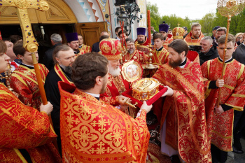 Патриаршее приветствие участникам принесения ковчега с мощами великомученика Георгия Победоносца в епархии Русской Православной Церкви