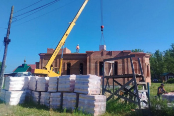 Строительство большого храма продолжается в микрорайоне Глинки