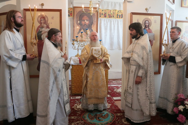 В день памяти святителя Луки исповедника, архиепископа Симферопольского и Крымского (+1961), в храме при Курганском областном госпитале для ветеранов войн отметили престольный праздник