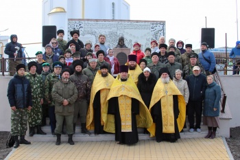 В Кургане во время казачьего праздника освятили памятник преподобному Далмату Исетскому