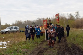 1 октября в Казанский монастырь села Чимеево Белозерского района прибыл традиционный Крестный ход