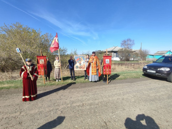 В Мокроусовском районе прошел крестный ход с иконой Георгия Победоносца