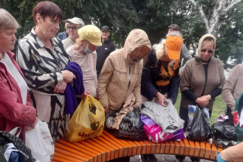 В Кургане продолжает действовать социальная столовая "Сквер милосердия"