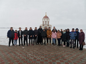 Студенты Курганского техникума сервиса и технологий побывали в Частоозерском храме