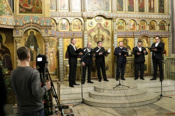 В праздник Крещения в Александро-Невском соборе прошел концерт церковных песнопений