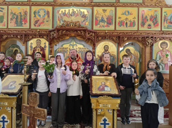 В Кургане 4-классники завершили учебный год в храме