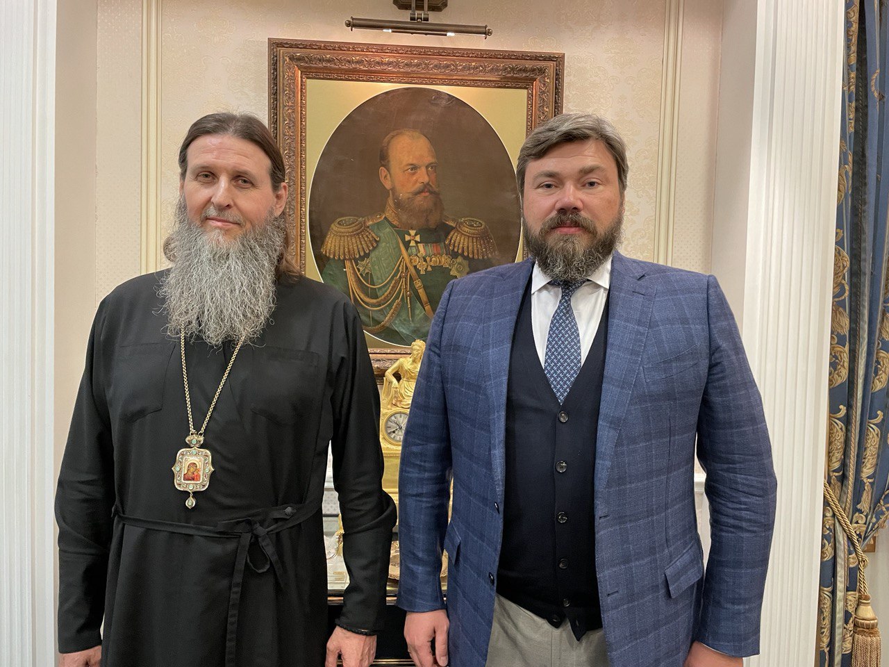 Митрополит Даниил и Константин Малофеев обсудили планы по развитию отделения «Царьграда» в Курганской области