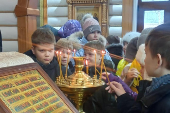 Школьники побывали в Курганском храме