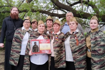 В Зауралье священник принял участие в закладке сада памяти