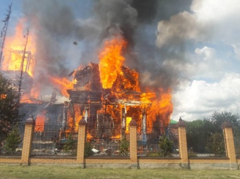 3 июля в Свято-Казанском Чимеевском мужском монастыре с. Чимеево Белозерского района произошел пожар