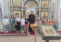 Сельские школьники побывали в  Рождественском храме Частоозерья