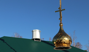 Митрополит Даниил освятил купол для храма блаженной Матроны в пригороде Кургана 