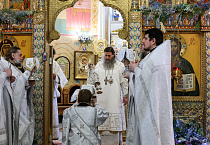 В праздник Собора Пресвятой Богородицы митрополит Даниил совершил Литургию в главном соборе Кургана