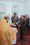 В храме села Белозерское состоялось посвящение в казаки