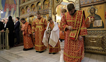 Литургия в день обре́тения мощей блгв. кн. Даниила Московского