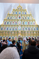 В Свято-Троицком соборе встретили Феодоровскую икону Божией Матери