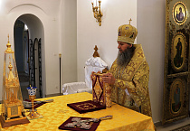 Митрополит Даниил совершил Литургию в Богоявленском соборе Кургана