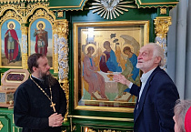 В Кургане народный художник Герман Травников стал гостем клуба православных женщин