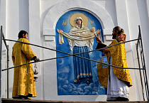 В Покровском храме села Мокроусово освятили надвратную икону