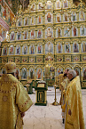 В Троицком соборе Кургана состоялась архиерейская Литургия