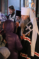 Чин прощения в Александро-Невском соборе Кургана