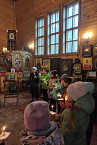 В Георгиевском храме города Кургана прошла экскурсия для третьеклассников 