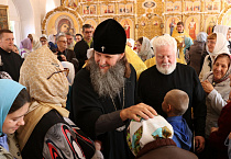 Митрополит Даниил возглавил детскую Литургию в Иоанновском храме в Кетово