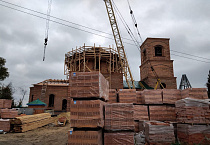 Строительство храма в Чимеевском монастыре вступило в завершающую стадию