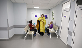Освящение храма в Курганской областной больнице