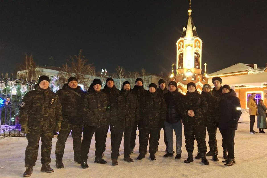 В Кургане в Рождественскую ночь дружина «Русской Общины» патрулировала у кафедрального собора
