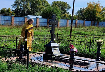 На могиле первого игумена Чимеевского монастыря прошла панихида