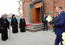 Митрополит Даниил, Николай Цуканов и Вадим Шумков осмотрели возрождаемый храм в Рычково