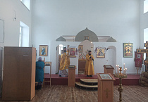 В новом храме в честь Покрова Пресвятой Богородицы села Мокроусово прошла первая Божественная литургия